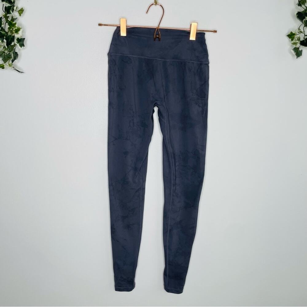 ALPHALETE Gray Blue Marble Leggings Size Small